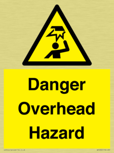 Danger Overhead Hazard